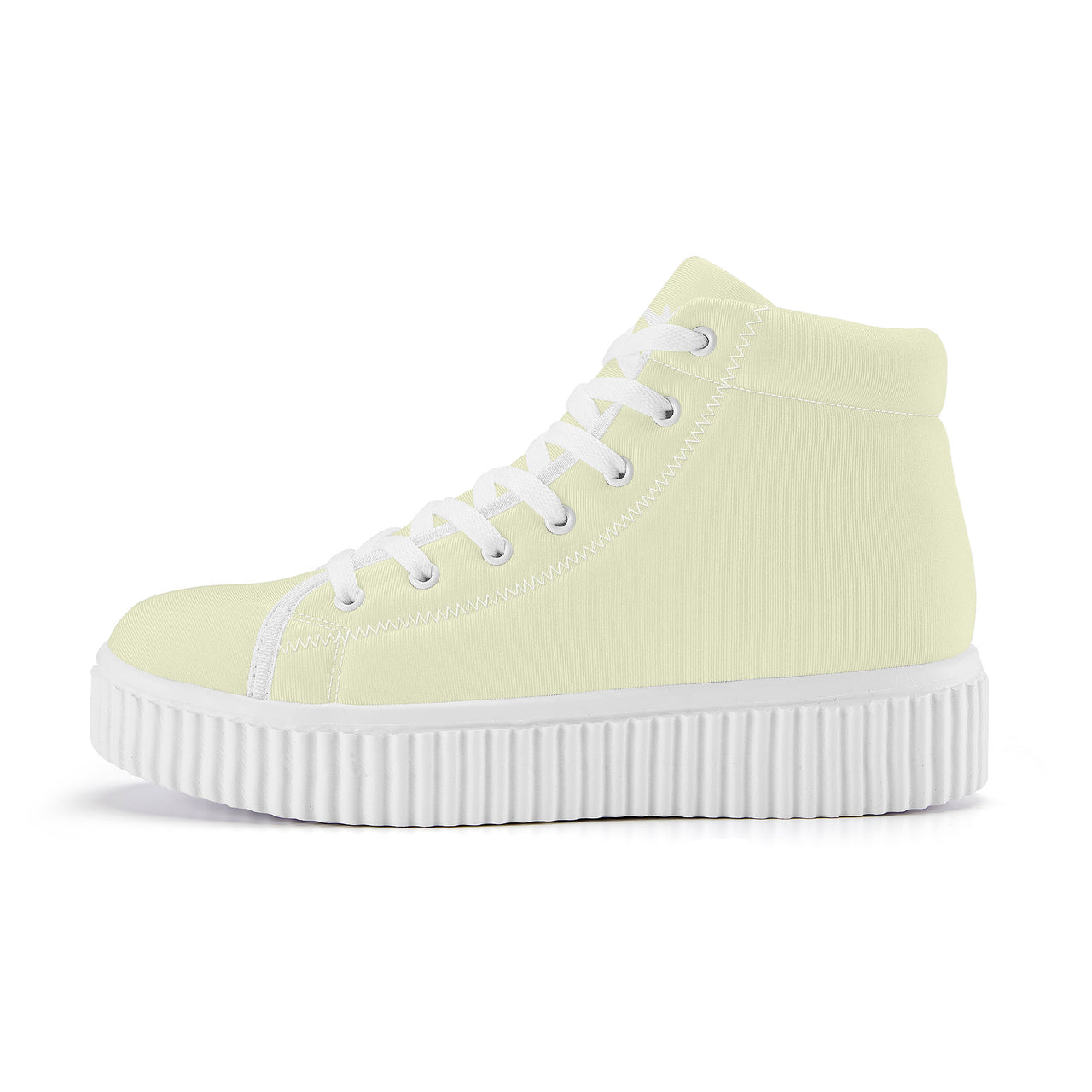 OOTO - CANARY YELLOW - Women's High Top Platform Shoes - 1 COLOR -