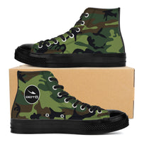 Thumbnail for OOTO - CAMO - SF_D71 High Top Canvas Shoes - Black soles - 1 COLOR -