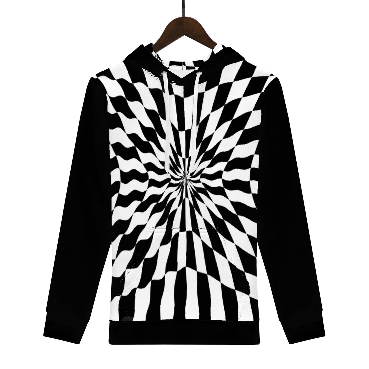 OOTO - CHECKERED PAST - D55 Men's All Over Print Hoodie - 1 COLOR -