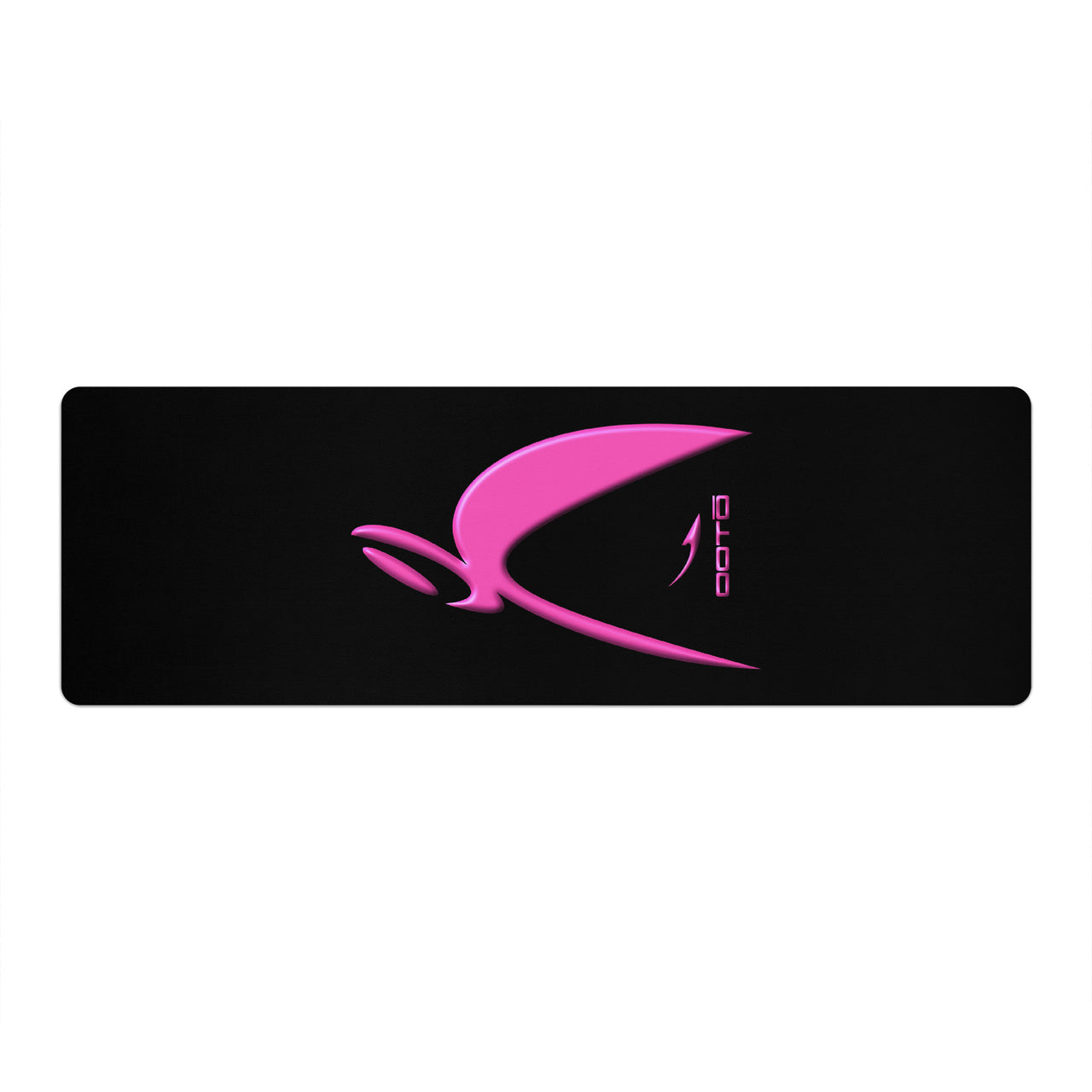 OOTO - Yoga Mat - Big steppin glyphic en pink metallic 3D print -