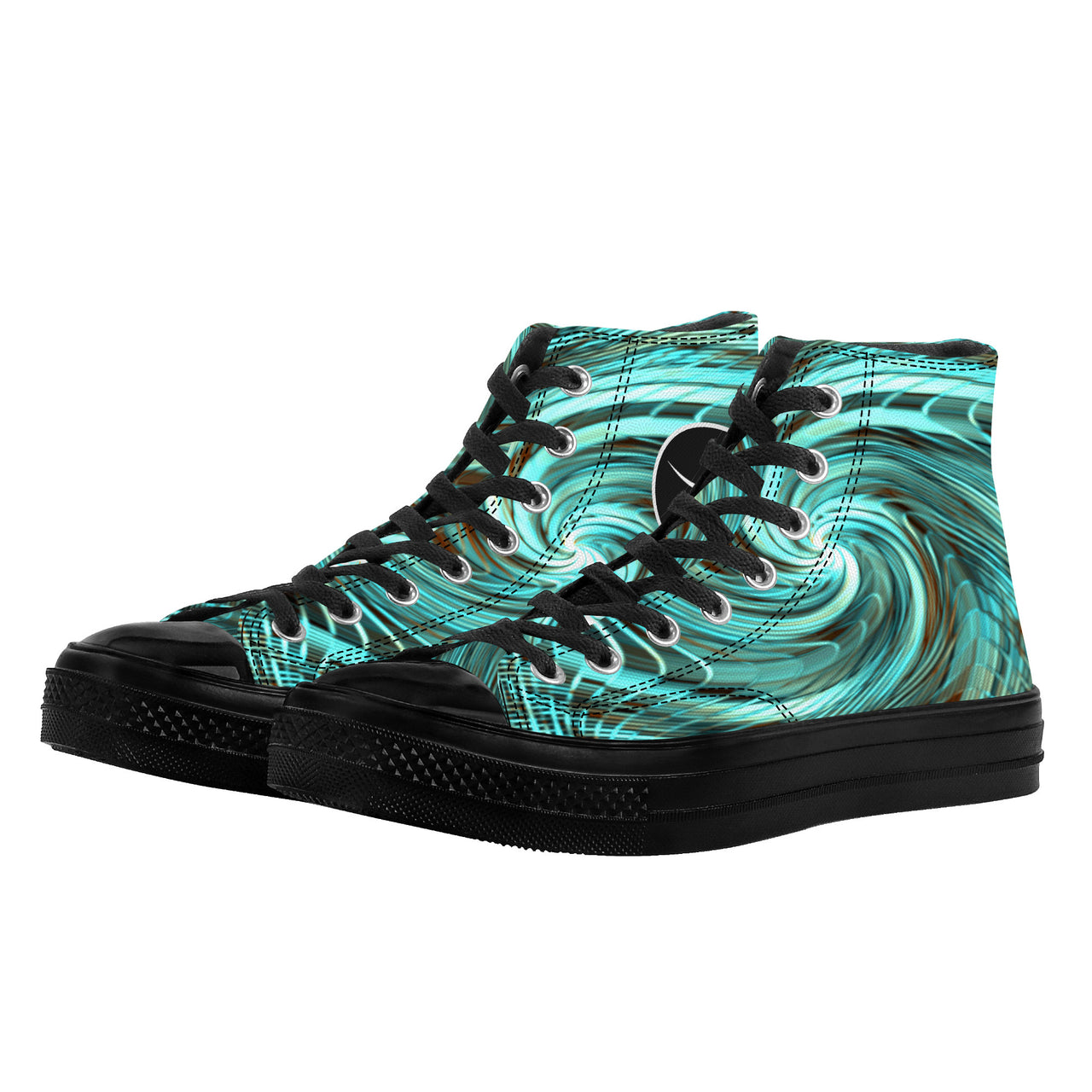 OOTO - GREEN REALITY AQUATIC PHASE - SF_D71 High Top Canvas Shoes - Black soles - 1 COLOR -