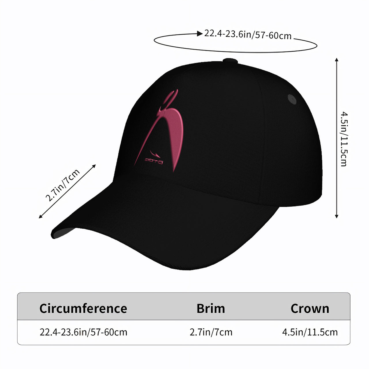 OOTO - BIG STEPPIN GLYPHIC - MAROON METALLIC 3D PRINT - HC_T9 Curved Brim Baseball Cap - 1 COLOR -