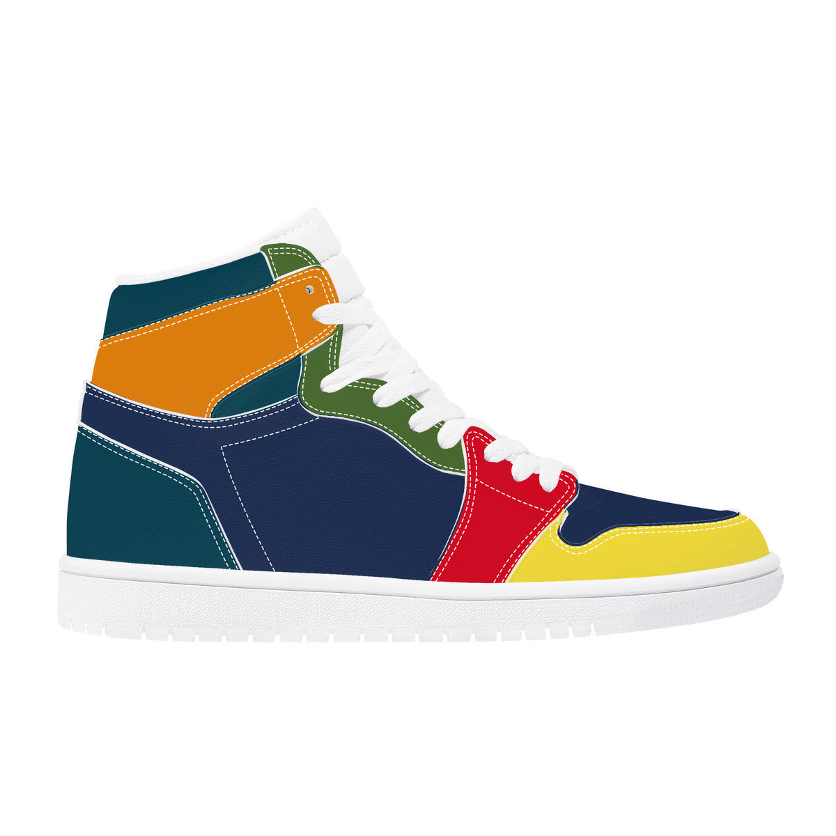 OOTO - D17 High Top Synthetic Leather Sneaker - SCRAMBLE - 1 COLOR -