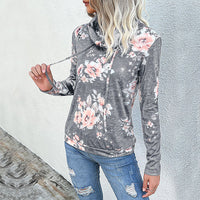 Thumbnail for New Ladies Long Sleeve Floral Print Sweatshirt - K - 1 PATTERN/7 COLORS -