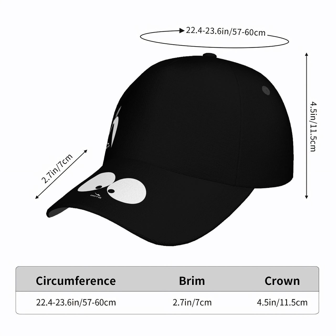 OOTO - BIG STEPPIN GLYPHIC  / AN EYE SEE CROSSED - HC_T9 Curved Brim Baseball Cap - 1 COLOR -