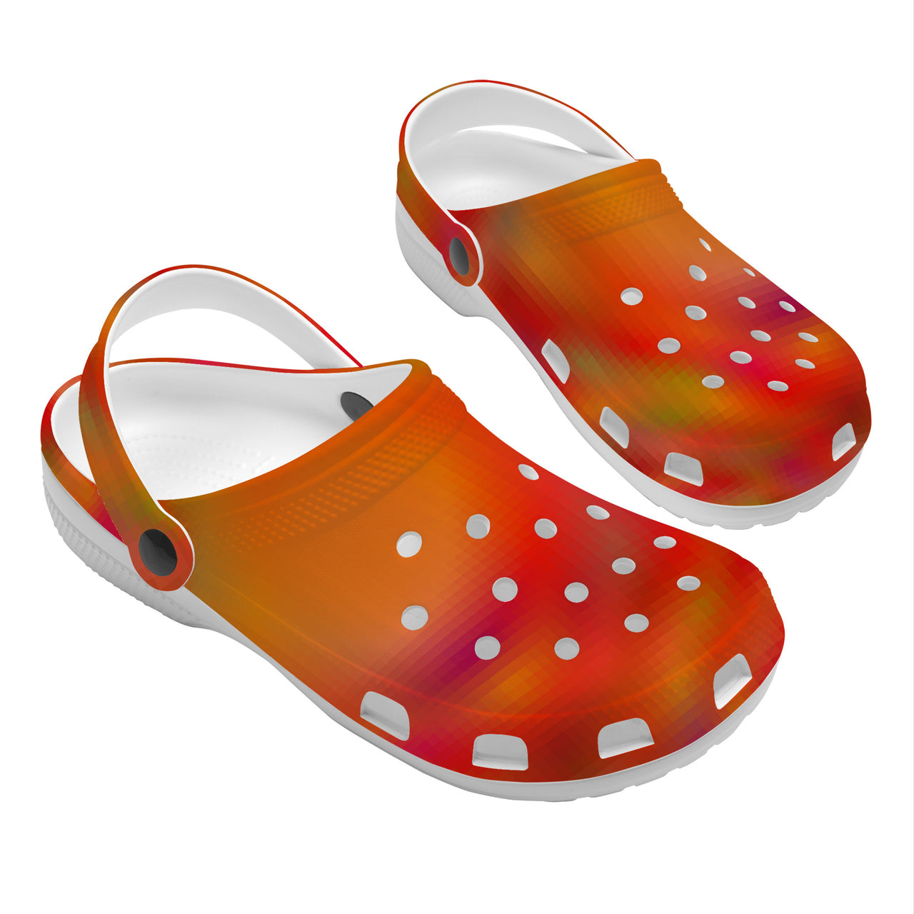 OOTO - DIGITIZED IMPRESSION SUN - SF_S48_- with pivoting heel strap - Crocs Clogs -