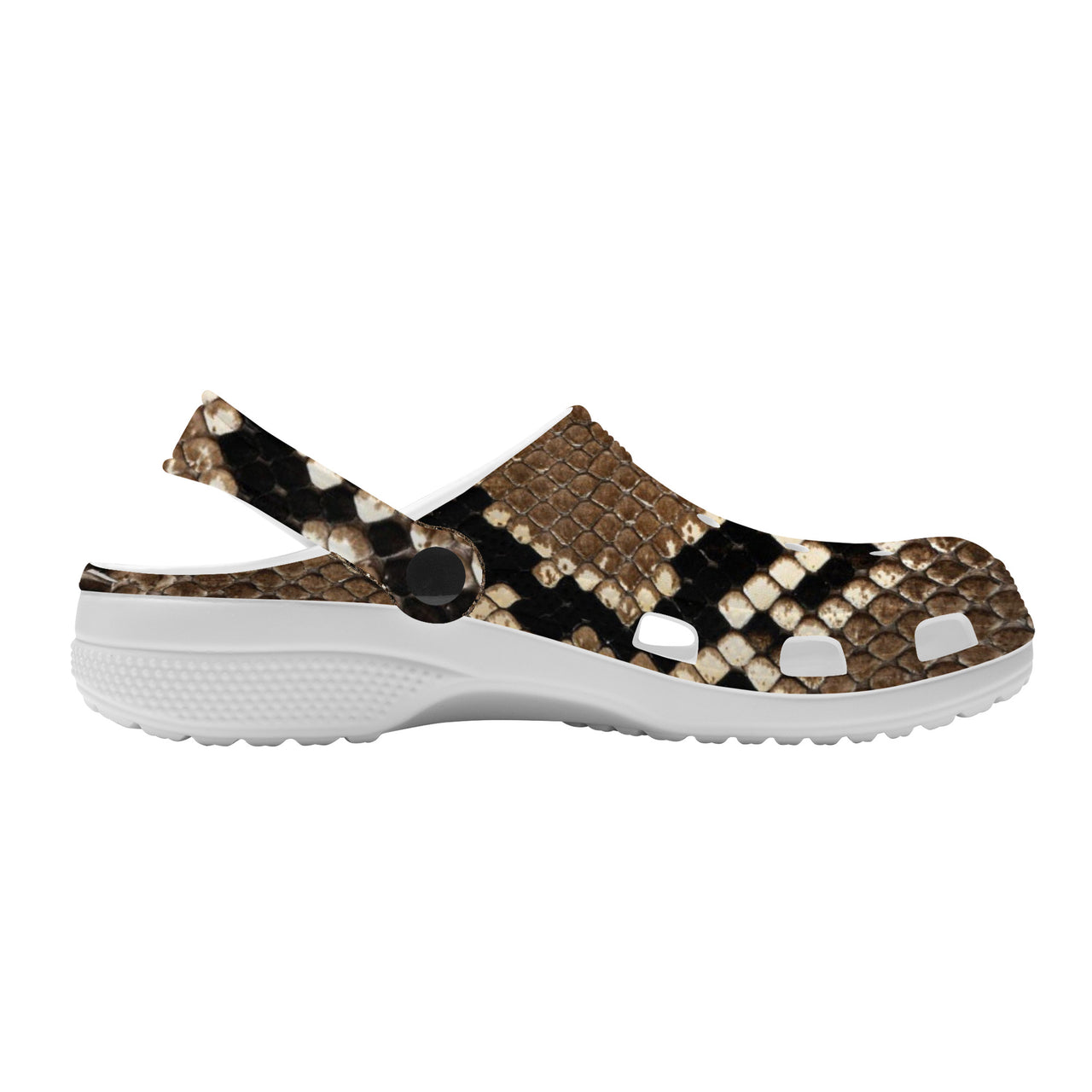 OOTO - SNAKE SKIN (PRINT) - SF_S48_WITH (OPTIONAL) PIVOTING HEEL STRAP - Crocs Clogs -