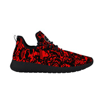 Thumbnail for OOTO - STATIC RED - Lightweight Mesh Knit Sneaker - Black soles - 1 COLOR -