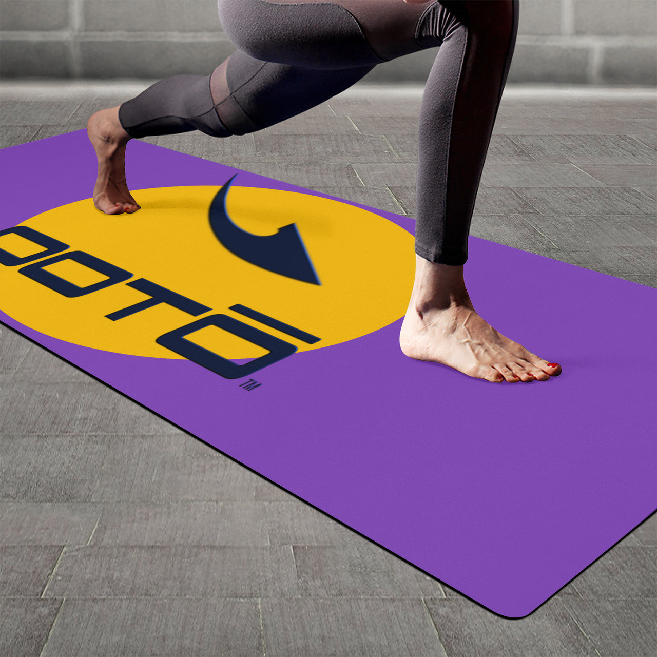 OOTO - Yoga Mat - Dash en black