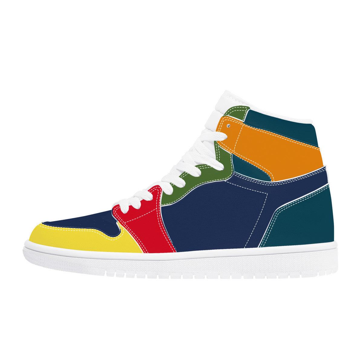 OOTO - D17 High Top Synthetic Leather Sneaker - SCRAMBLE - 1 COLOR -