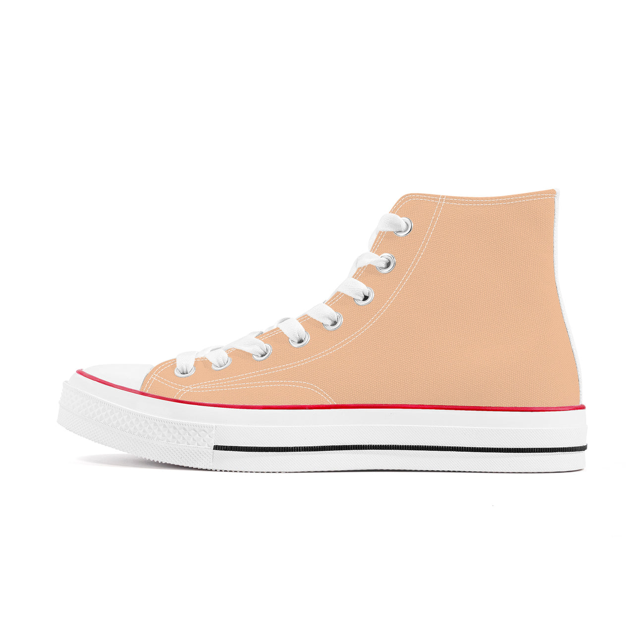 OOTO - PEACH DELIGHT - High Top Canvas Shoes - White soles - 1 COLOR -