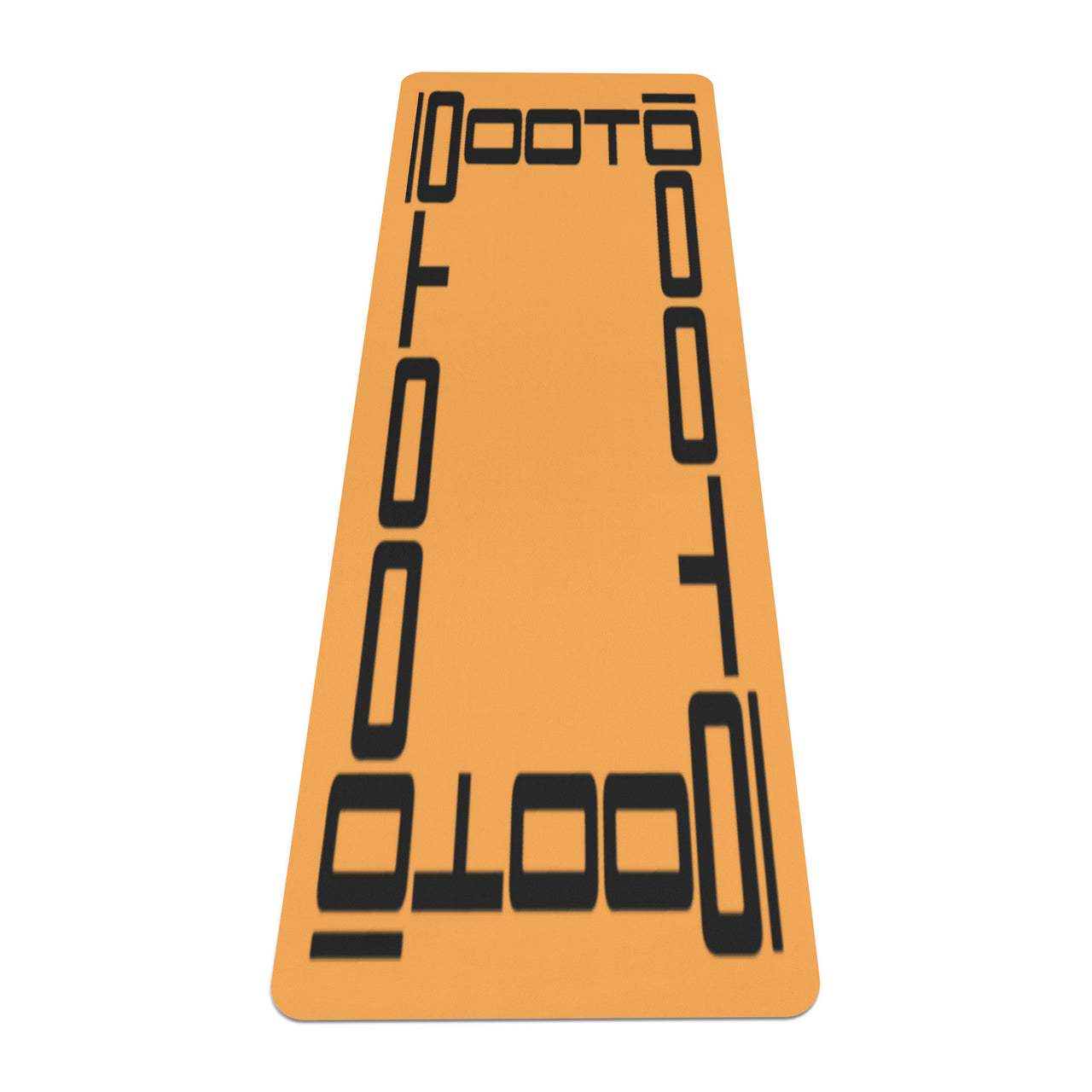 OOTO - Yoga Mat - Black frame on cream orange