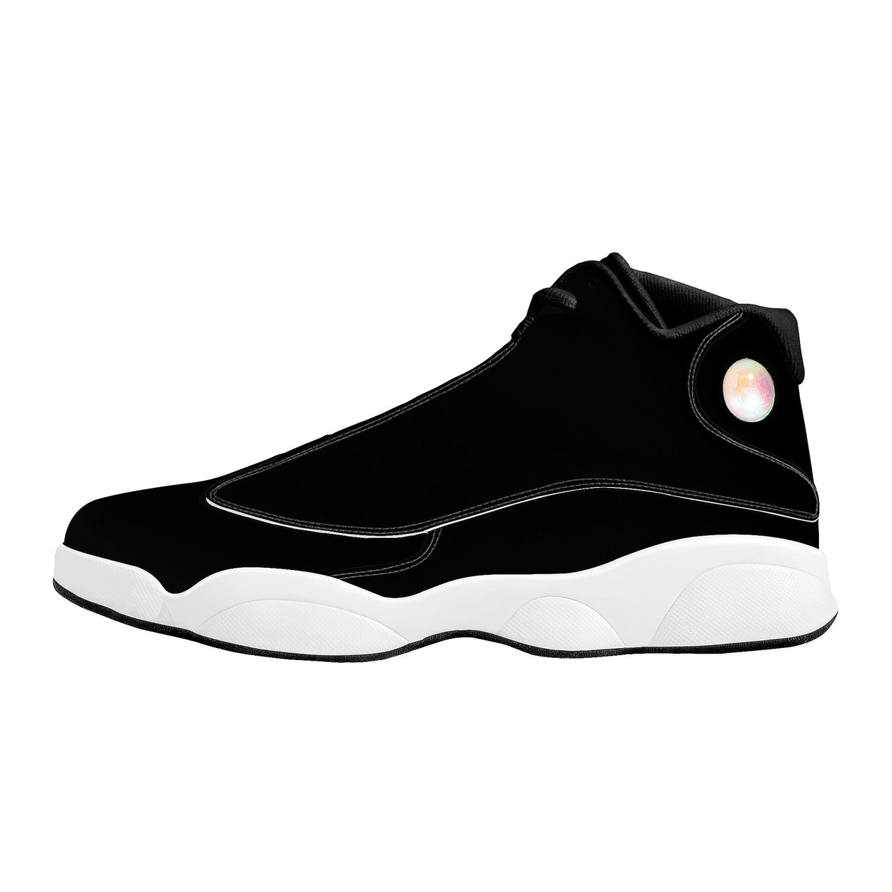 OOTO - EZ BLACK - SF_D89 Basketball Shoes - White soles - Black tread - 1 COLOR -