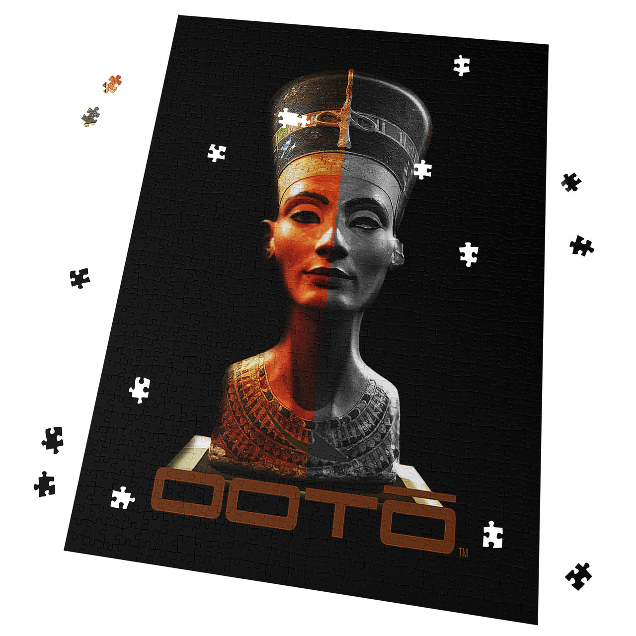 OOTO - NEFERTITI X ANCIENT ARTIST UNKNOWN X OOTO - PUZZLE_V1 Cardboard Jigsaw Puzzle (1000-Piece) -