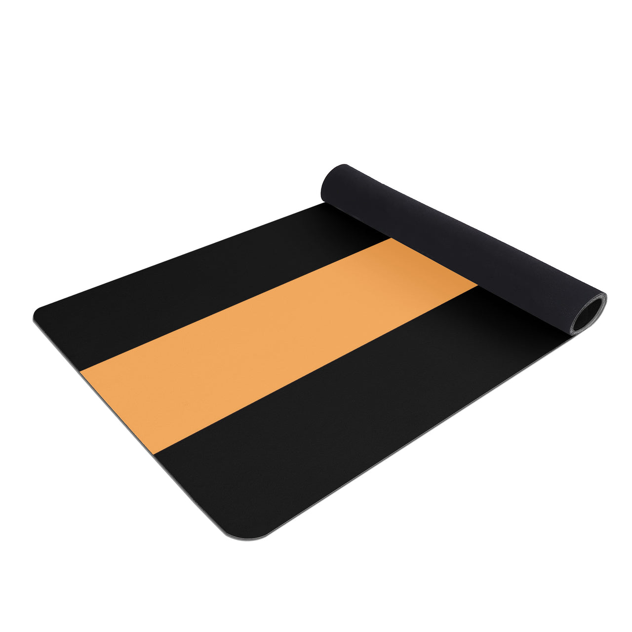 OOTO - Yoga Mat - Neon orange stripe -