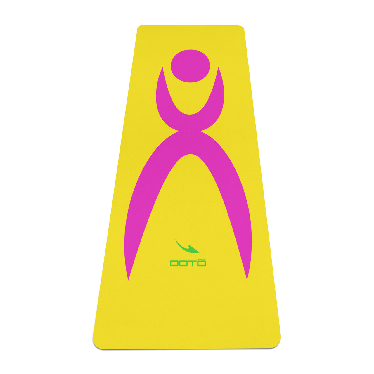 OOTO - Yoga Mat - Glyphic en neon pink - Dash en neon lime -