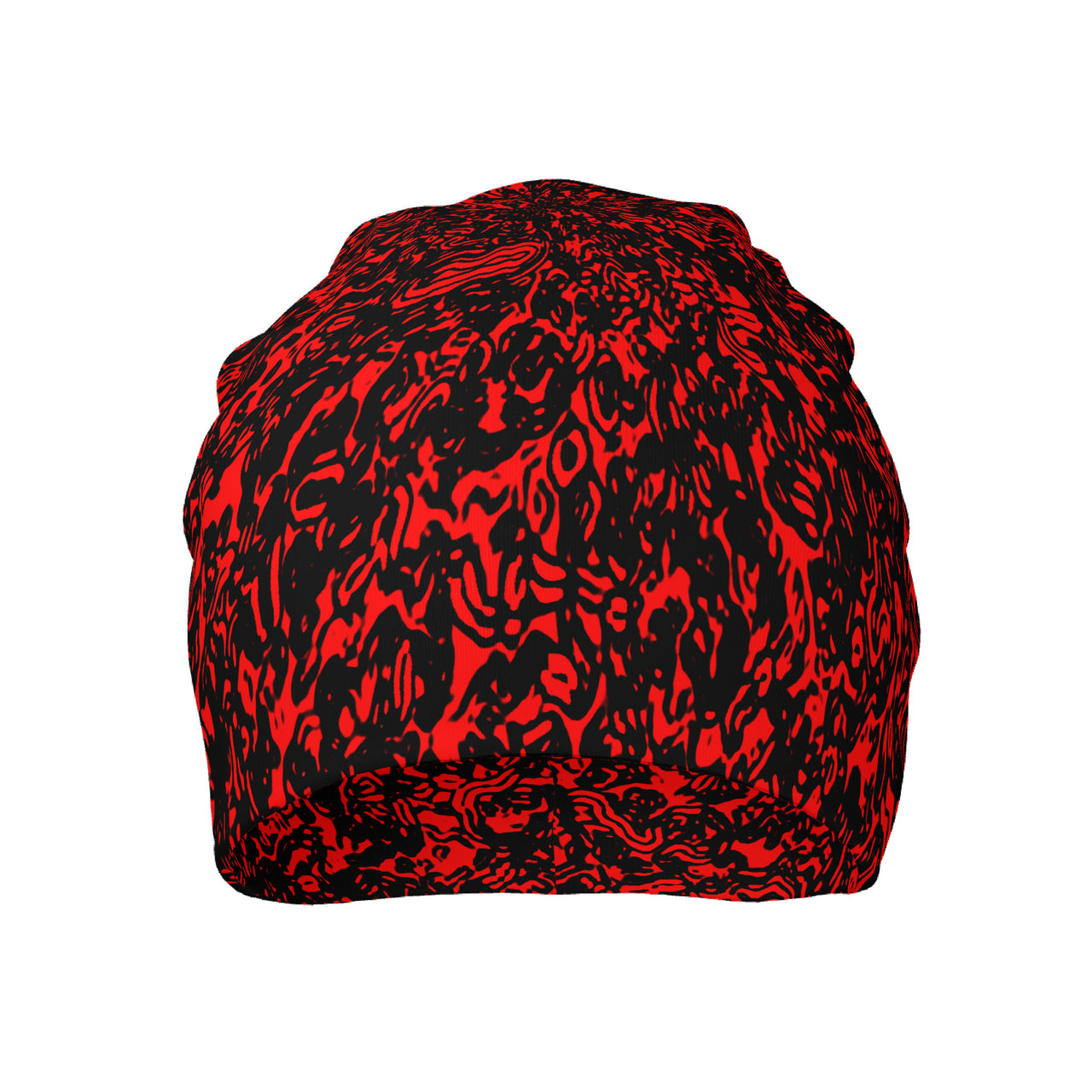 OOTO - RED STATIC - HC_T7 Adult Fashion Knitted Beanie - 1 COLOR -