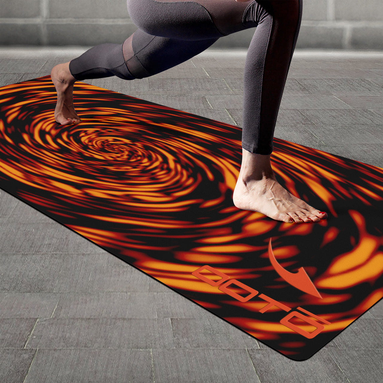 OOTO - Yoga Mat - Orange dark tunnel ordeal