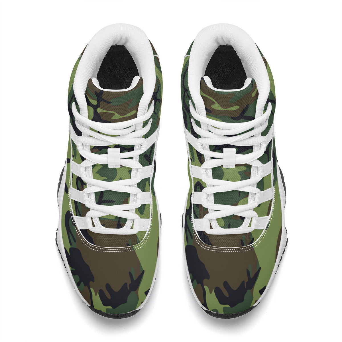 OOTO - FULL COURT CAMO - High Top Air Retro Sneakers - 1 CAMO COLOR -