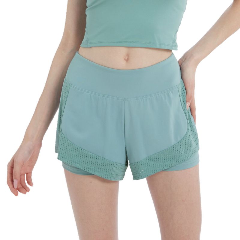 Women's False Two Piece Athletic Shorts - K - 3 COLORS -