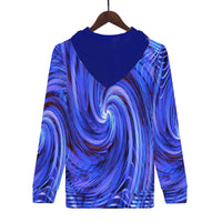 Thumbnail for OOTO - GREEN REALITY BLUE VIOLET SHIFT - D55 Men's All Over Print Hoodie - 1 COLOR -