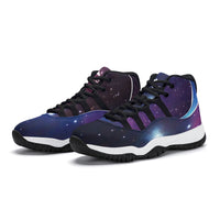 Thumbnail for OOTO - SPACE SCENE - High Top Air Retro Sneakers - Black soles - 1 COLOR -