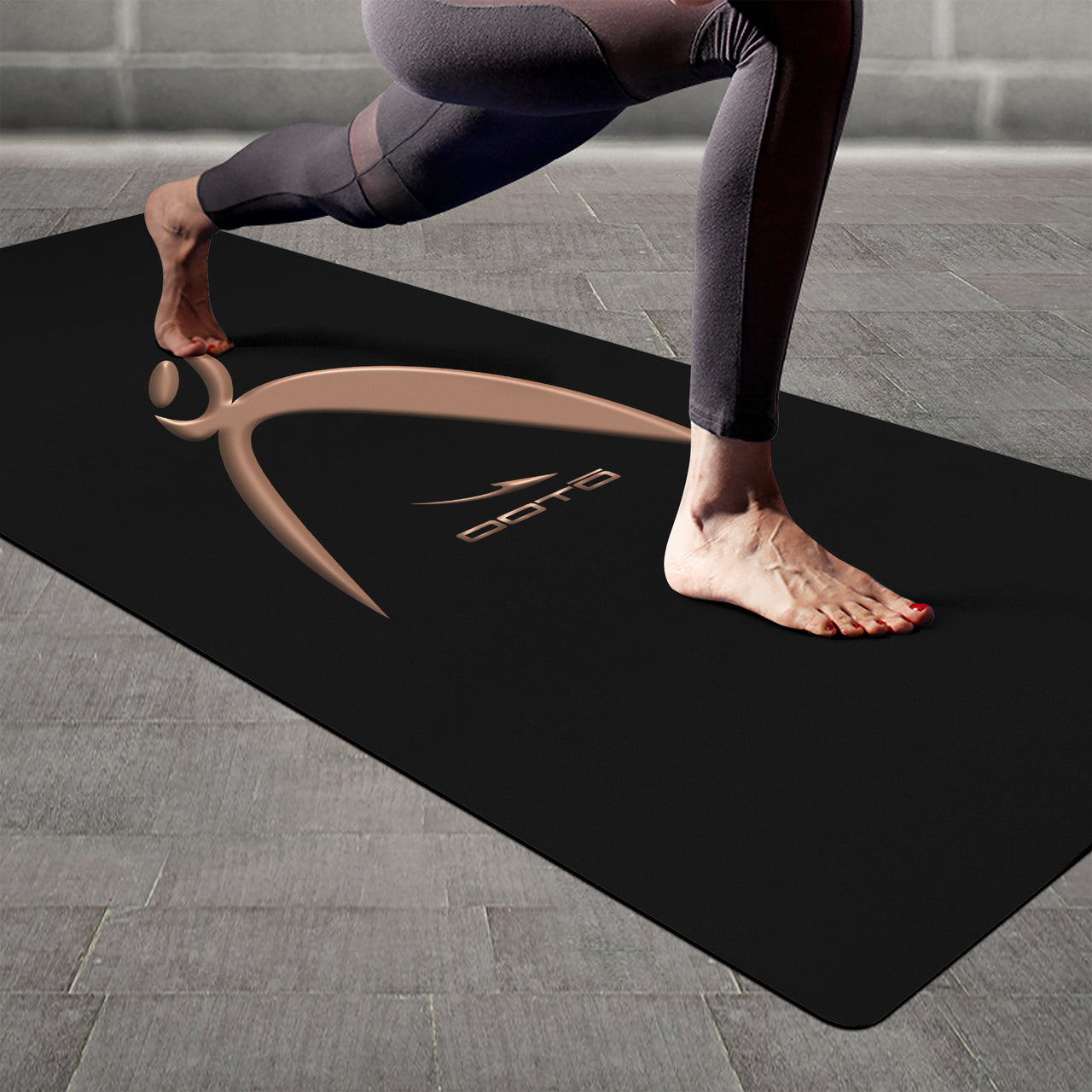 OOTO - Yoga Mat - Big steppin glyphic en copper 3D print -