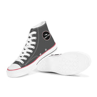 Thumbnail for OOTO - GRAY ESCAPE - High Top Canvas Shoes - White soles - 1 COLOR -