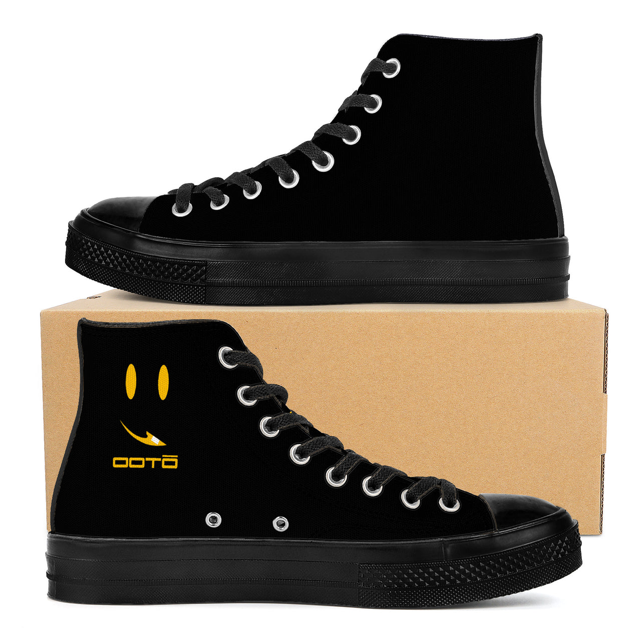 OOTO - SMOOTO EN MAIZE - SF_D71 High Top Canvas Shoes - Black soles - 1 COLOR -