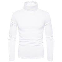 Thumbnail for Men's fleece pullover turtleneck knitted top - K - 6 COLORS -