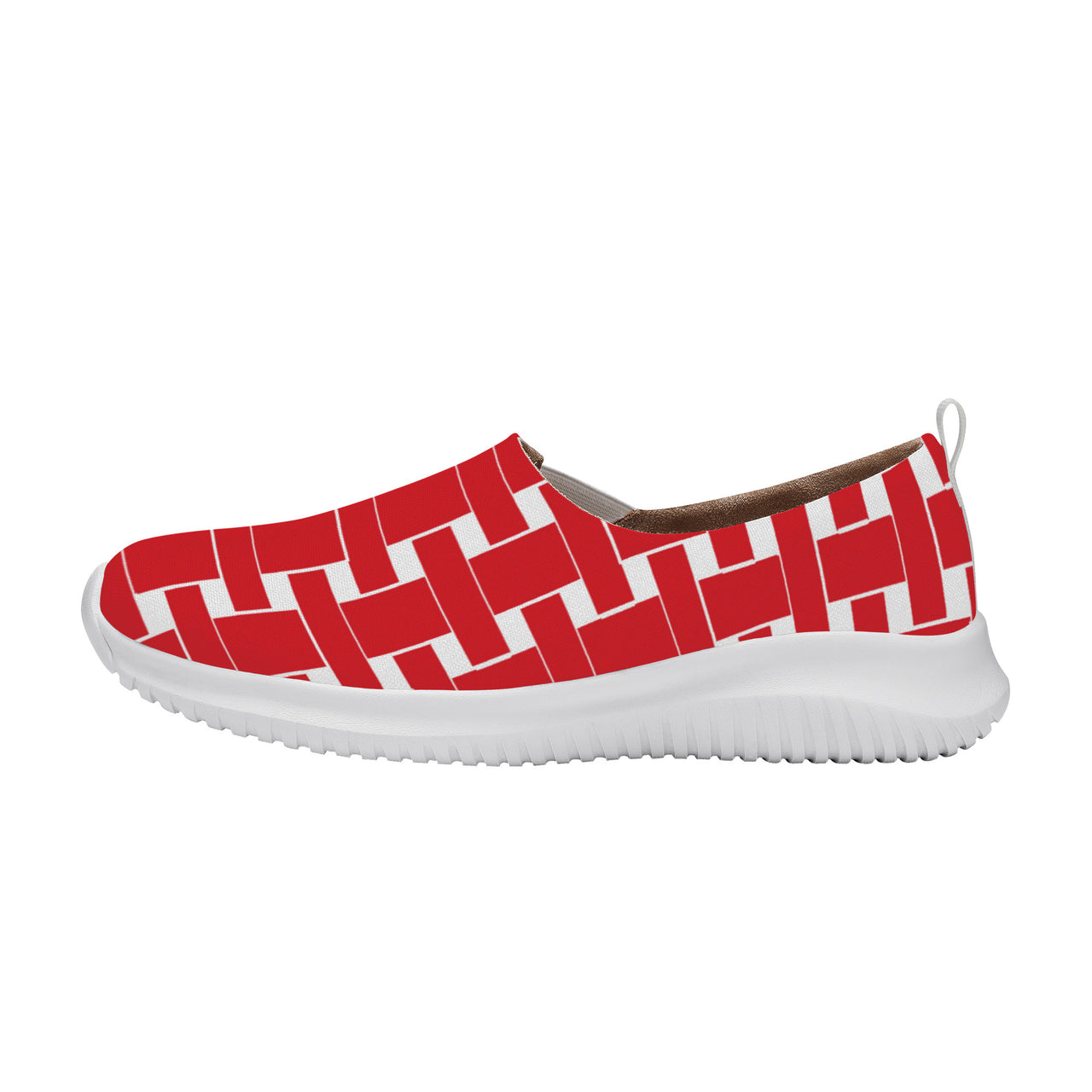 OOTO - LQ Women's Casual Slip On Shoe - RED WEAVE - 1 COLOR -