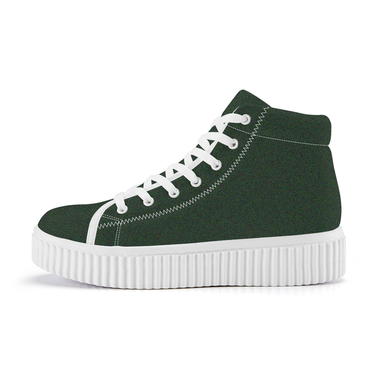 OOTO - GREEN SANDS - Women's High Top Platform Shoes - 1 COLOR -