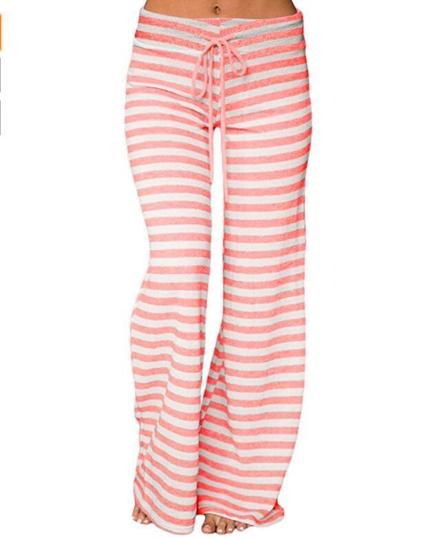 Fashion Versatile Comfortable Seasonal Women's Striped Pants - K - 5 COLORS -