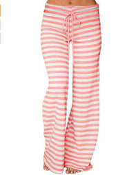 Thumbnail for Fashion Versatile Comfortable Seasonal Women's Striped Pants - K - 5 COLORS -