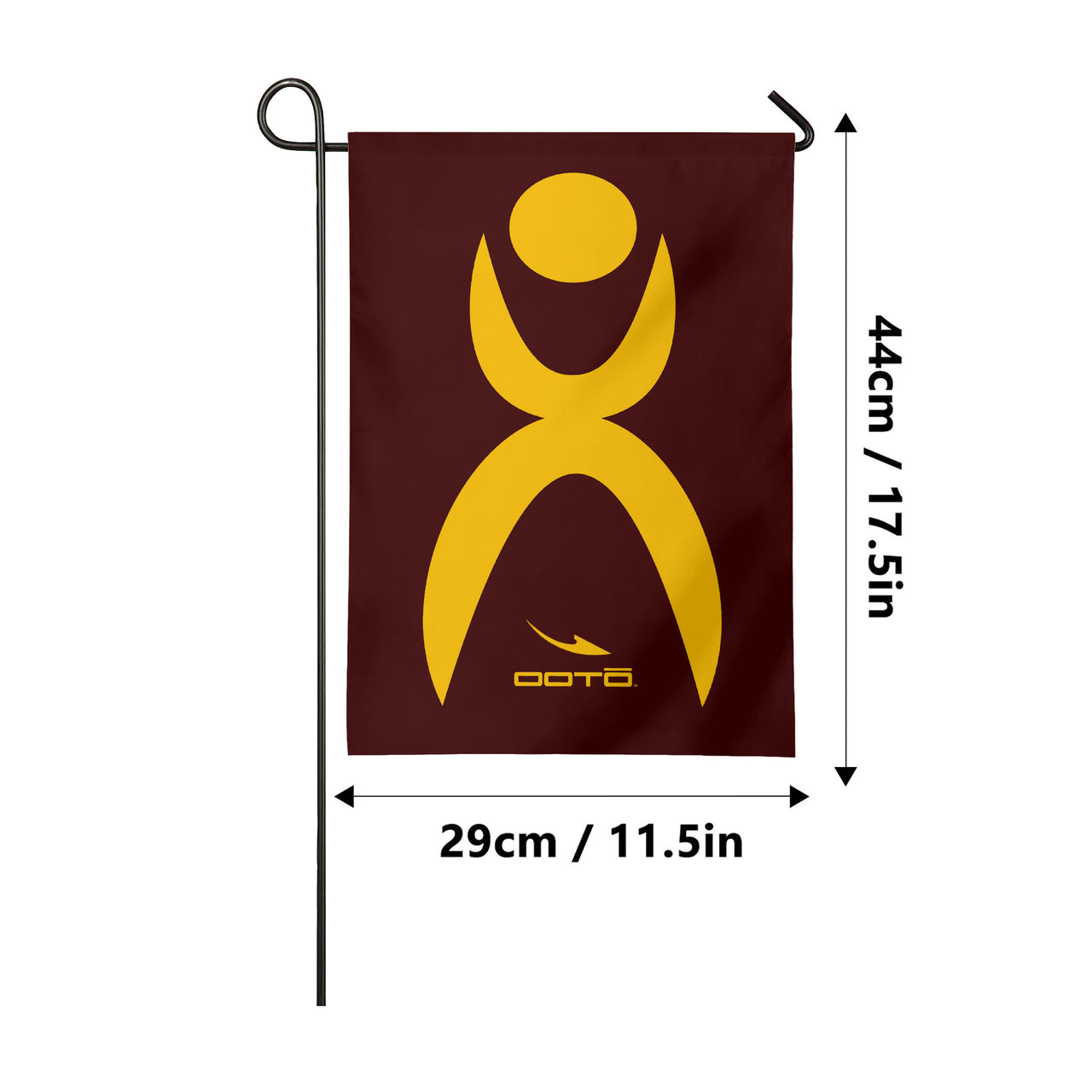 OOTO - GLYPHIC EN MAIZE - KTS Garden Flag -