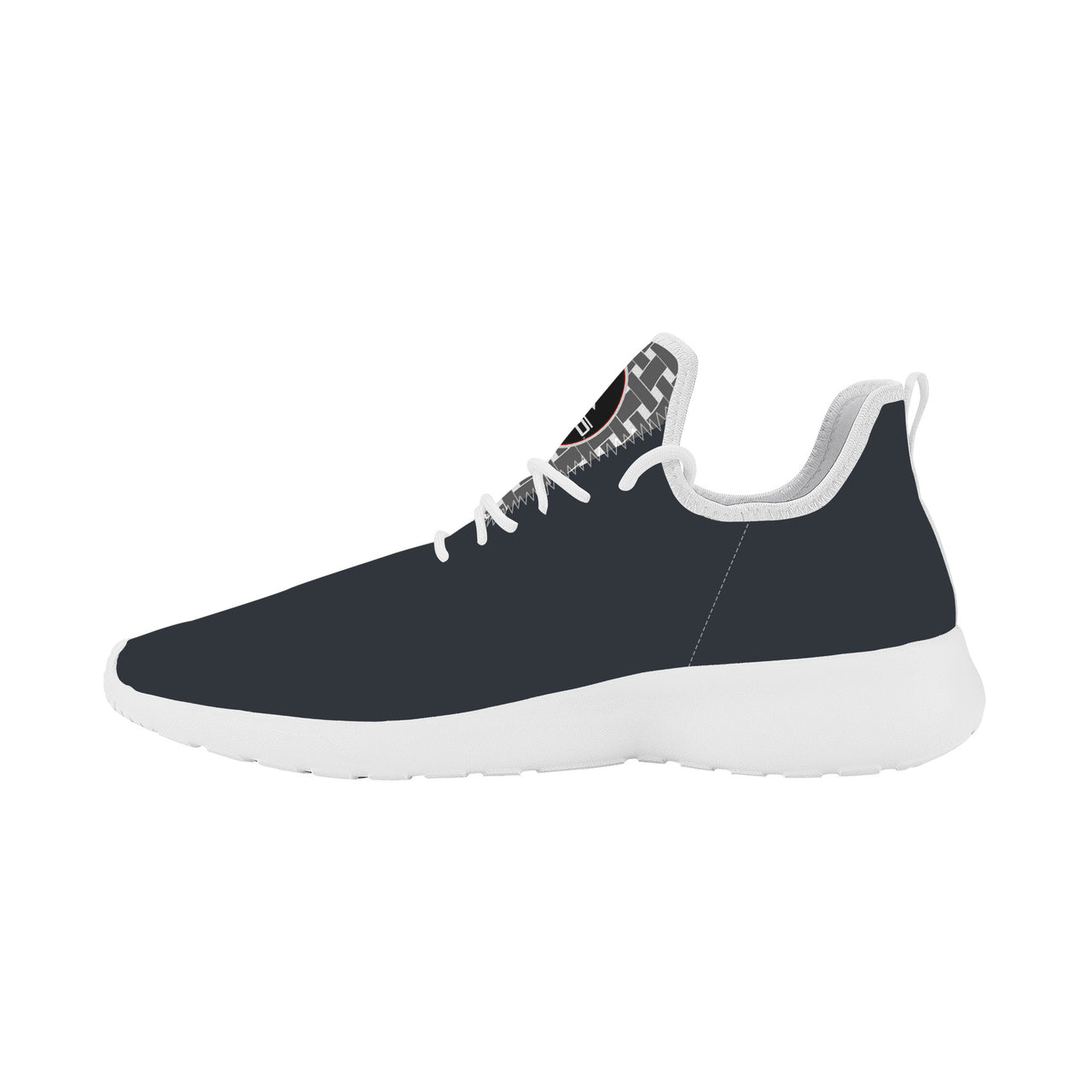 OOTO - SF_F39 Lightweight Mesh Knit Sneaker - Grey weave tongue - CLASSIC B & W RED HOVER - 1 COLOR -