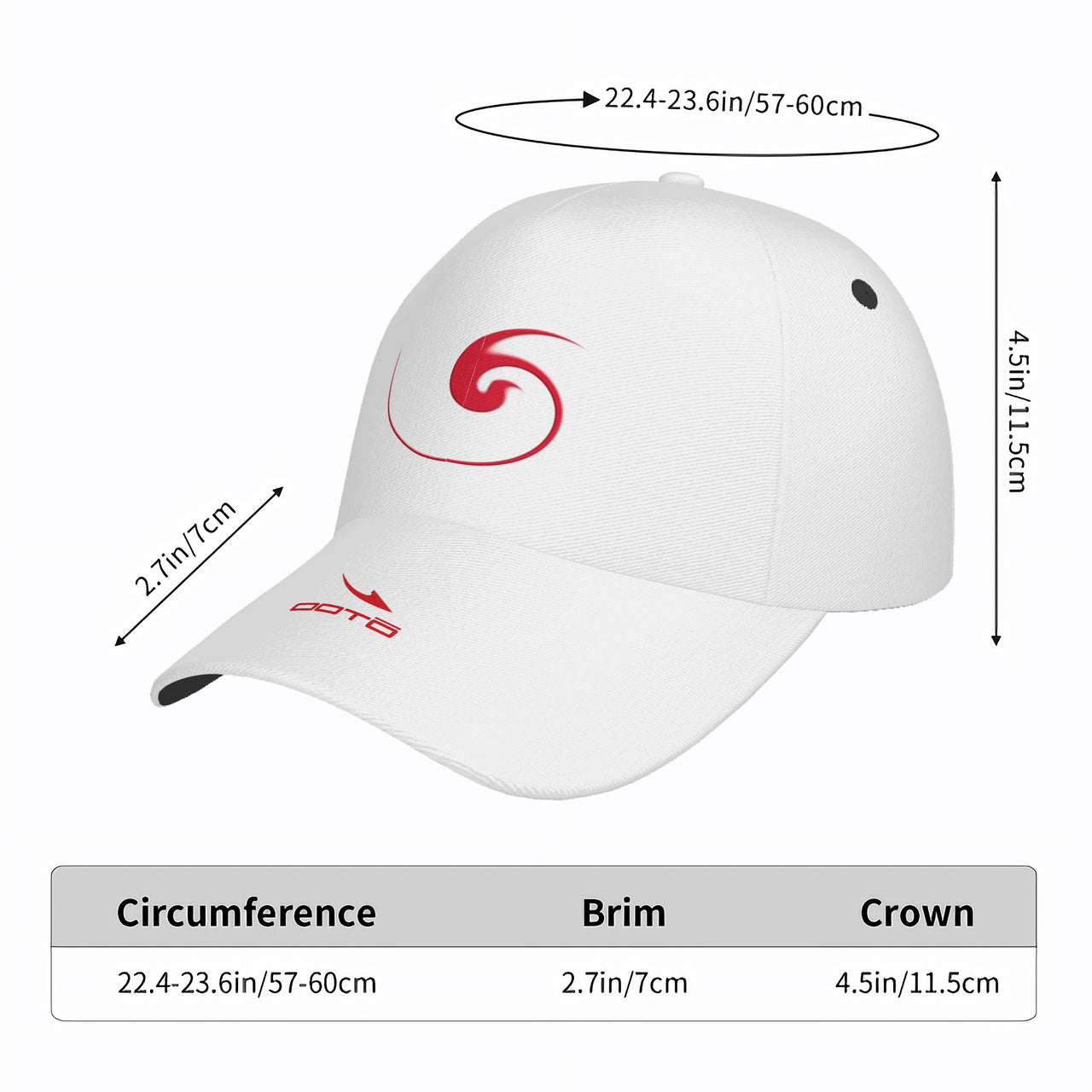 OOTO - RED FLYTE / DASH EN RED - HC_T9 Curved Brim Baseball Cap - 1 COLOR -