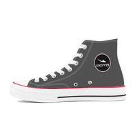 Thumbnail for OOTO - GRAY ESCAPE - High Top Canvas Shoes - White soles - 1 COLOR -