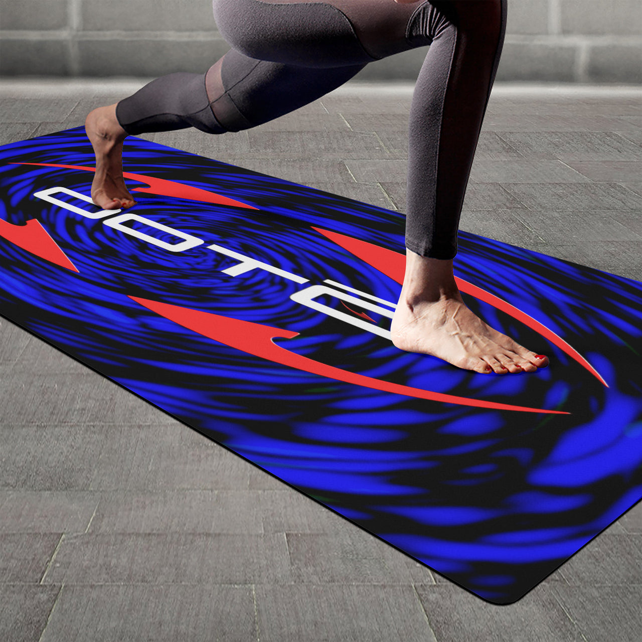 OOTO - Yoga Mat - Quad Dash over dark tunnel