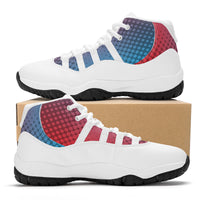 Thumbnail for OOTO - GRADIENT FADE - High Top Air Retro Sneakers - White soles - 1 COLOR -