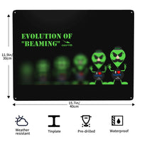 Thumbnail for OOTO - AL IN THE 'EVOLUTION OF BEAMING' - HC_C77 Steel Metal Art Decor 12x16in (Horizontal) -