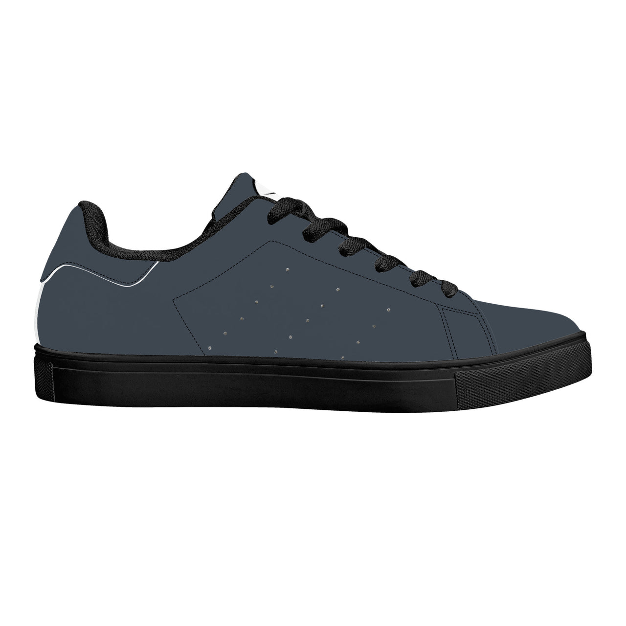 OOTO - Low-Top Synthetic Leather Sneakers - Black soles - GRAY - CLASSIC B & W - 1 COLOR -