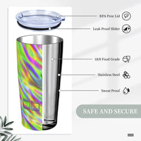 Thumbnail for OOTO - XPARENT DASH EN PURPLE OVER NEON TIDE - HC_C81 20oz Stainless Steel Straw Lid Cup - 1 COLOR -