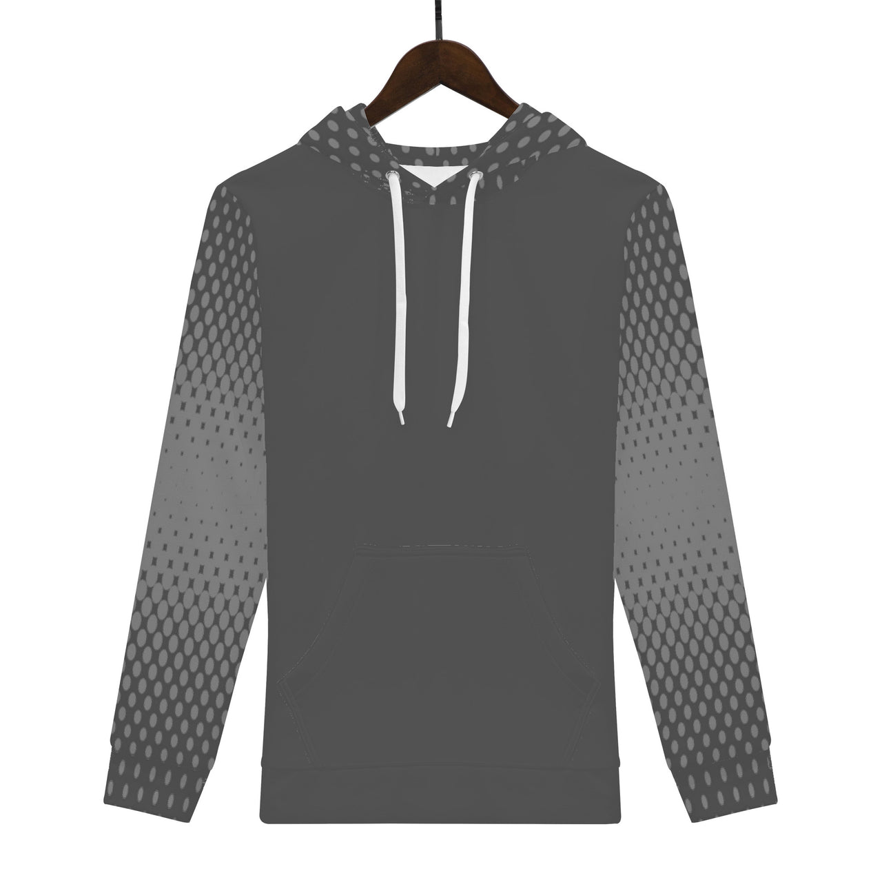 OOTO - GRAY WITH GRADIENT B - D55 Men's All Over Print Hoodie - 1 COLOR -