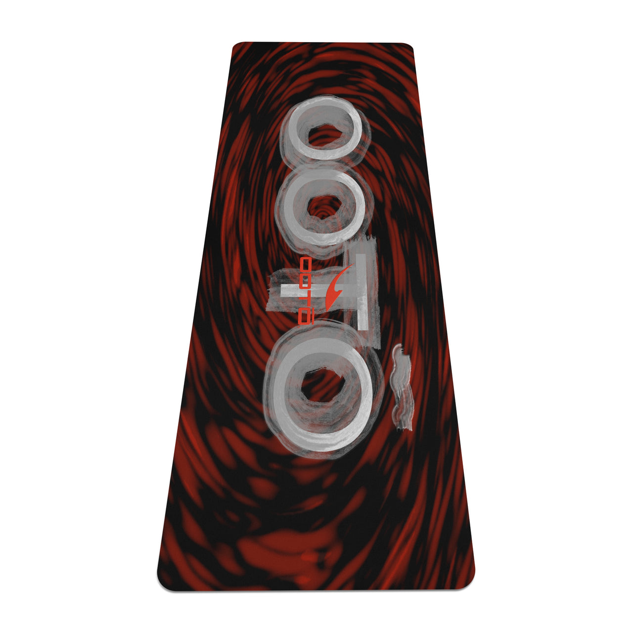 OOTO - Yoga Mat - Painted OOTO en gray dark red tunnel