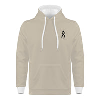 Thumbnail for OOTO - GLYPHIC EN BLACK - GRAYED BEIGE - D55 Men's All Over Print Hoodie - 1 COLOR -