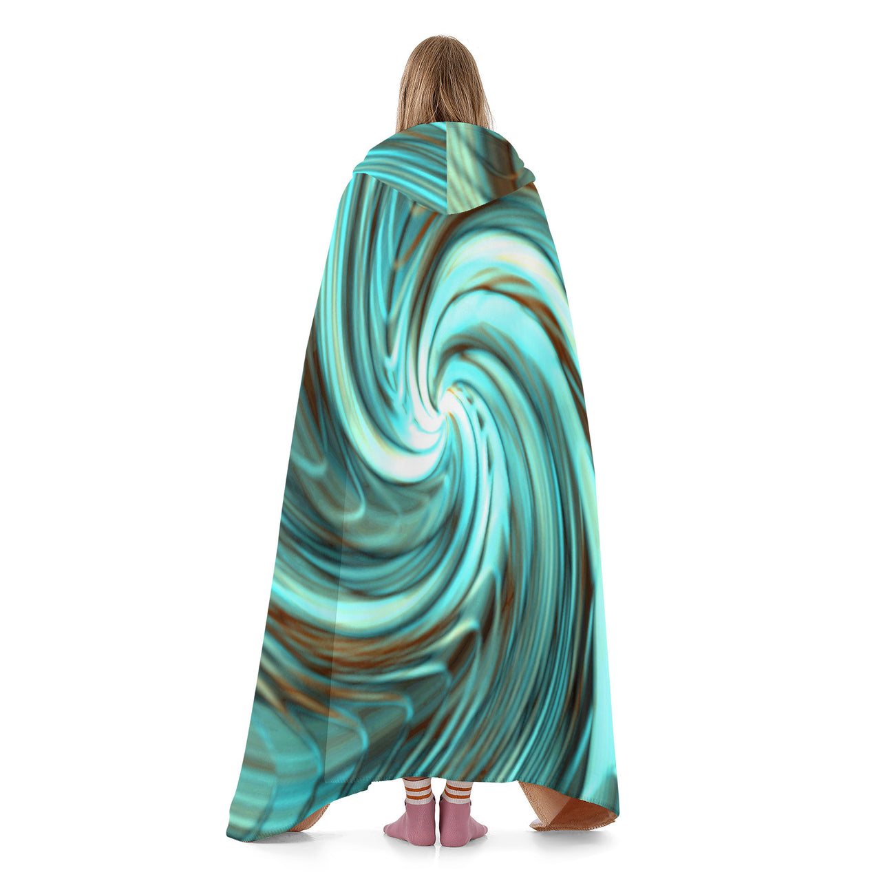 OOTO - GREEN REALITY AQUATIC PHASE - SF_F15 Hooded Blanket - 1 COLOR -