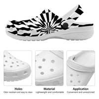 Thumbnail for OOTO - CHECKERED PAST - SF_S48_- WITH (OPTIONAL) PIVOTING HEEL STRAP - Crocs Clogs -