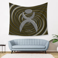 Thumbnail for OOTO - SPIRALING GLYPHIC 3 - D34 Wall Tapestry - 3 SIZES -