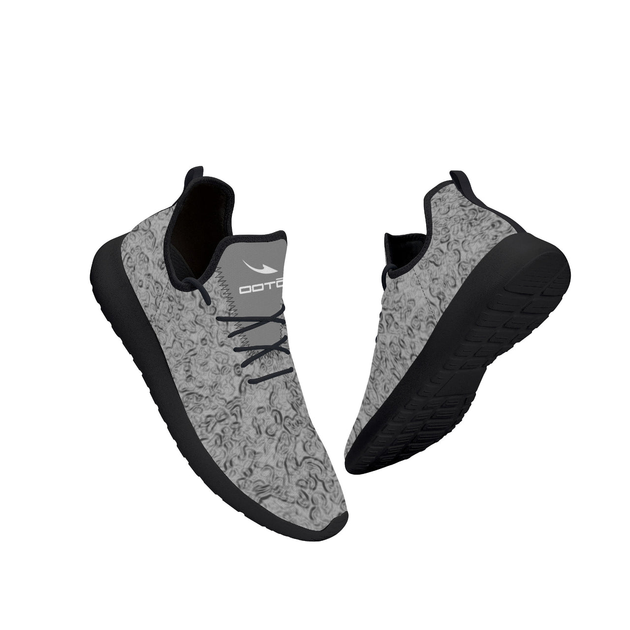 OOTO - Lightweight Mesh Knit Sneaker - ACTIVE GRAY - Black soles - 1 COLOR -